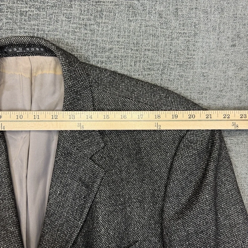 Hugo‎ Boss Sport Coat Men's 46R Gray Einstein Silk Wool Blazer USA